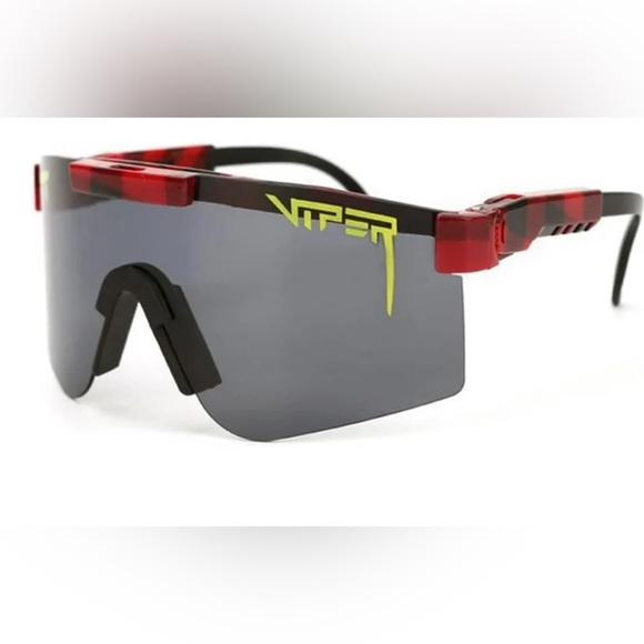Red and black plaid pit vipers - Picture 1 of 3